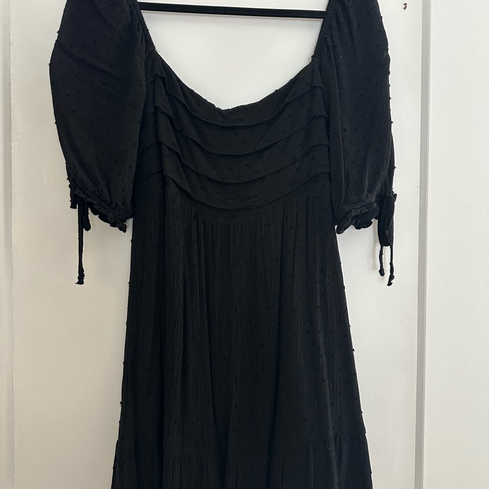 Miami Black Off the Shoulder Sundress